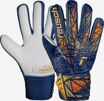 REUSCH Athletic Gloves 'Attrakt Starter Grip' in Blue: front