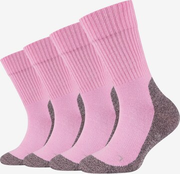 camano Athletic Socks in Pink: front