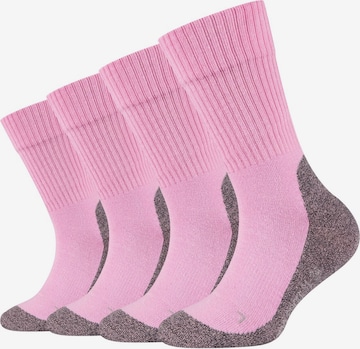 camano Athletic Socks in Pink: front