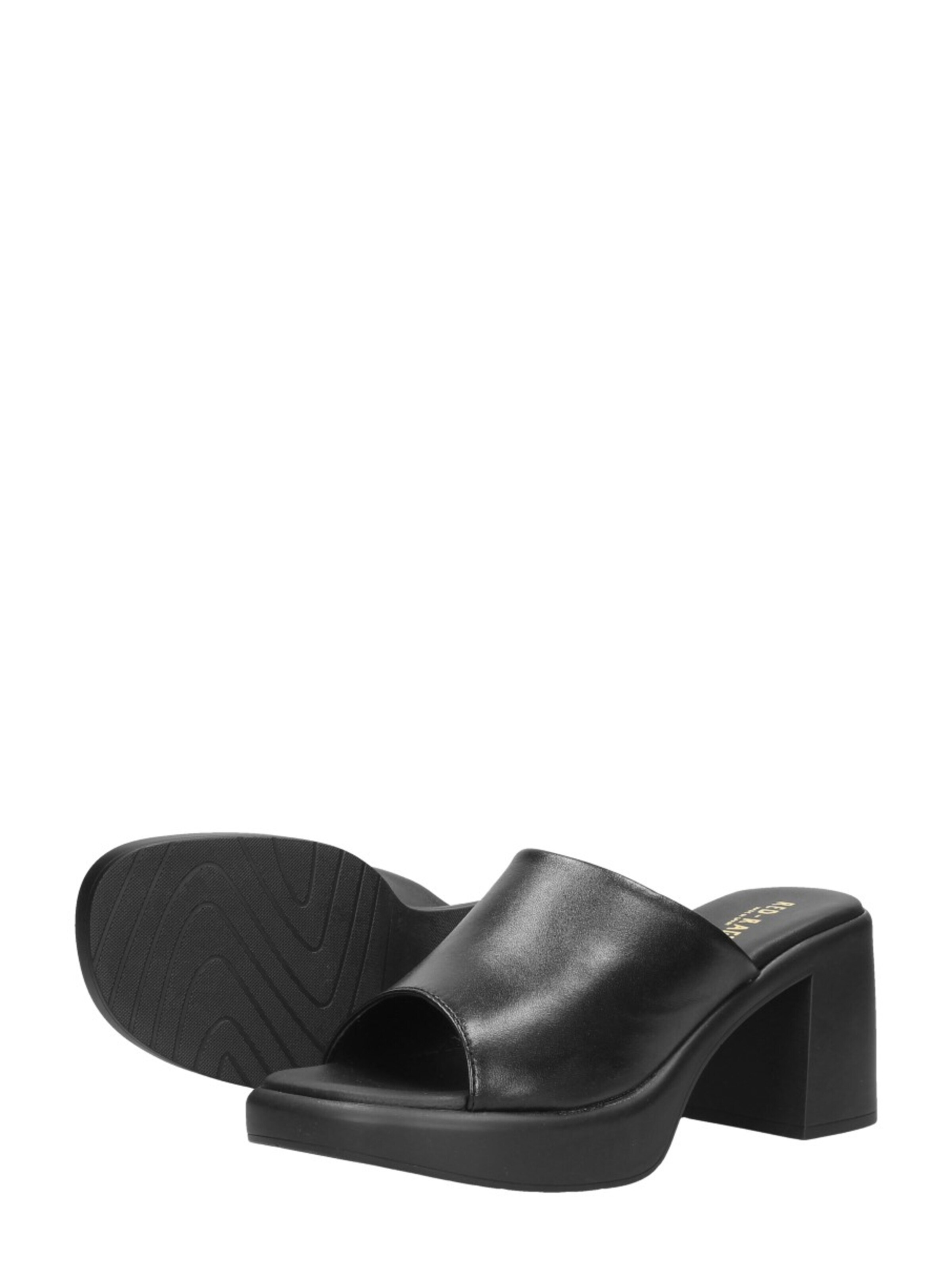 Red-Rag Mules 'Open Teen' in Black