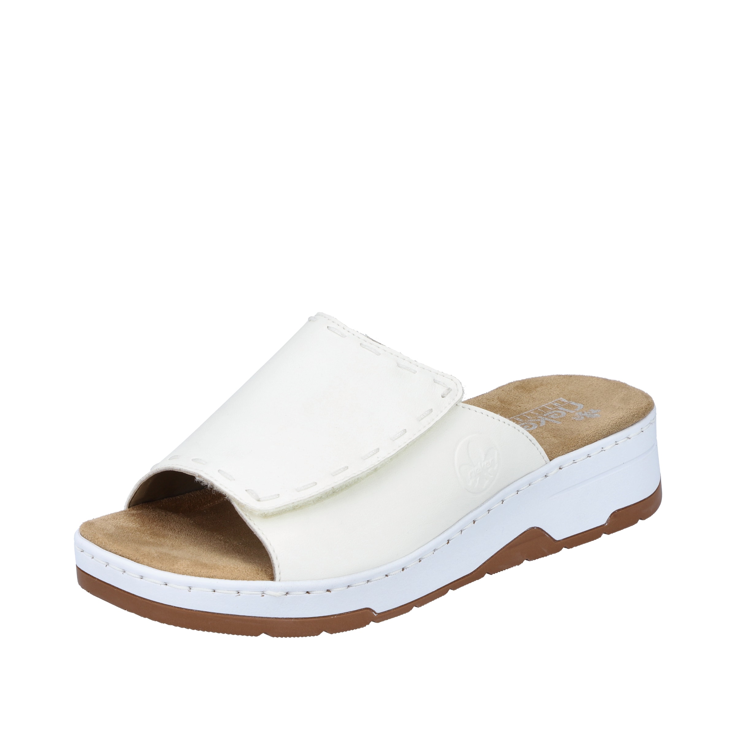 Rieker Mule in White: front