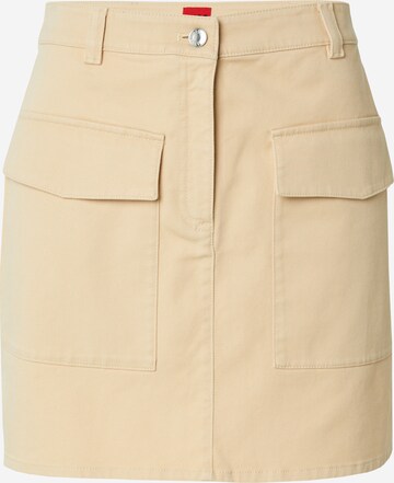 HUGO - Falda 'Rosinata-1-W' en beige: frente