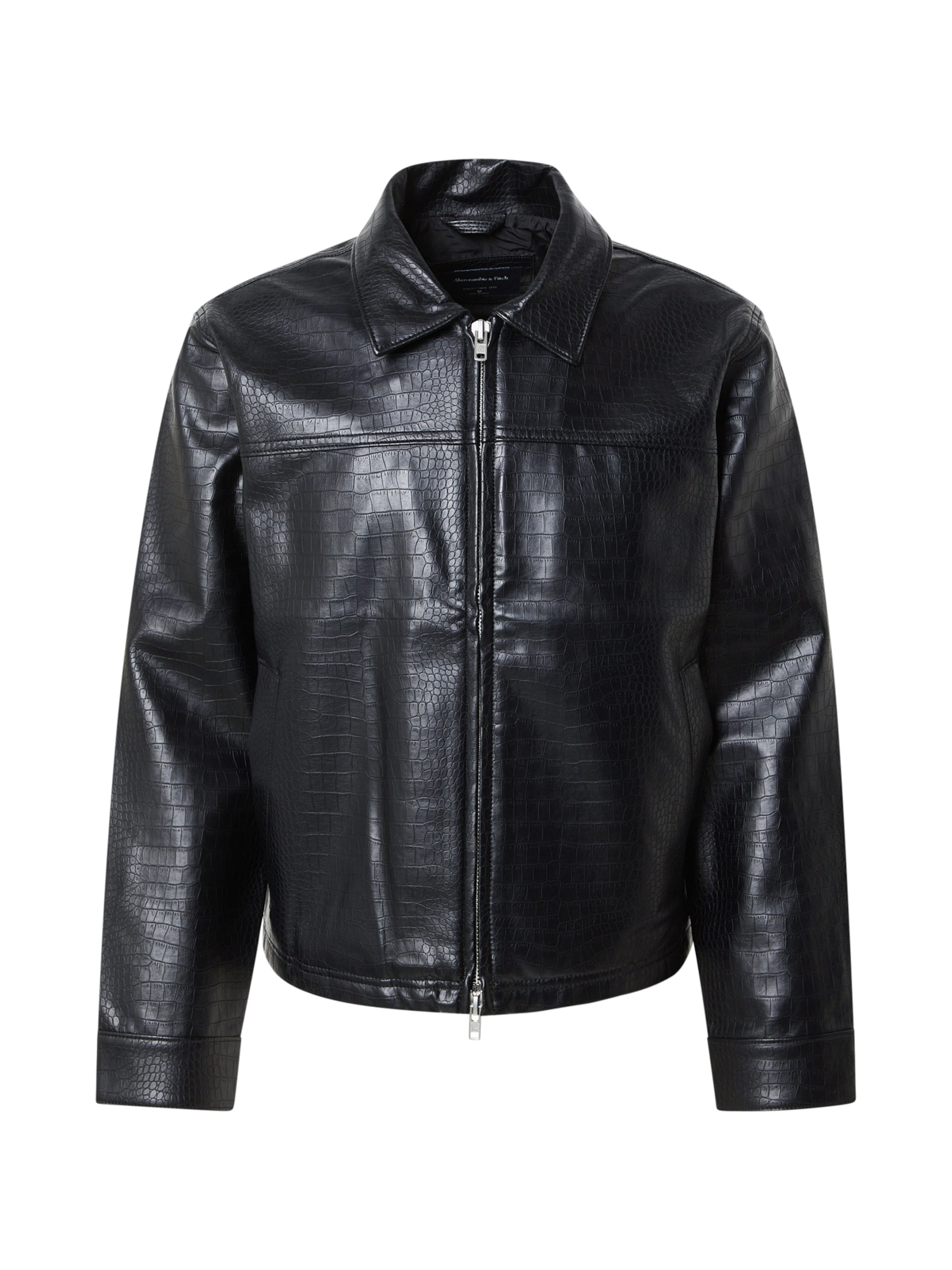 Abercrombie & Fitch Between-season jacket in Black: front