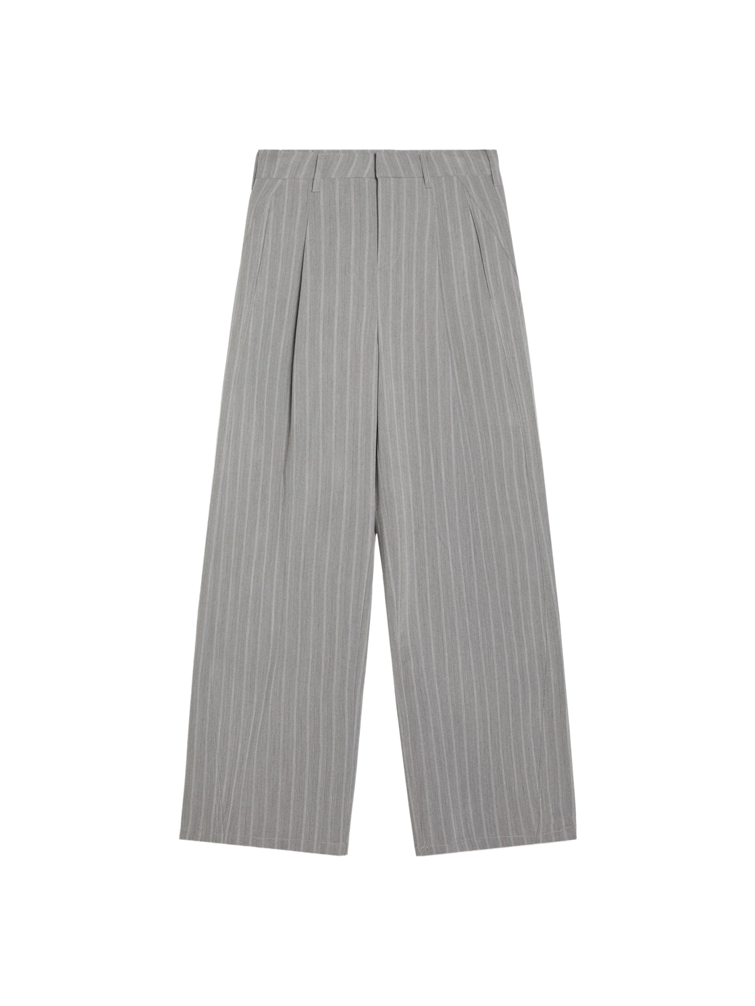 Bershka Pantalon à pince en 32 en gris / gris clair, Vue avec produit