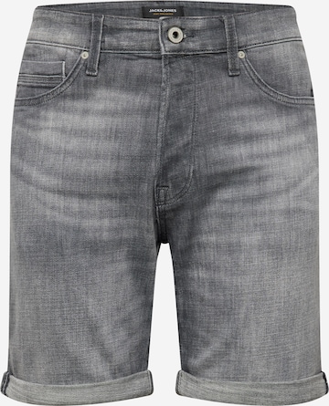 JACK & JONES Loosefit Jeans 'Chris' in Grijs: voorkant