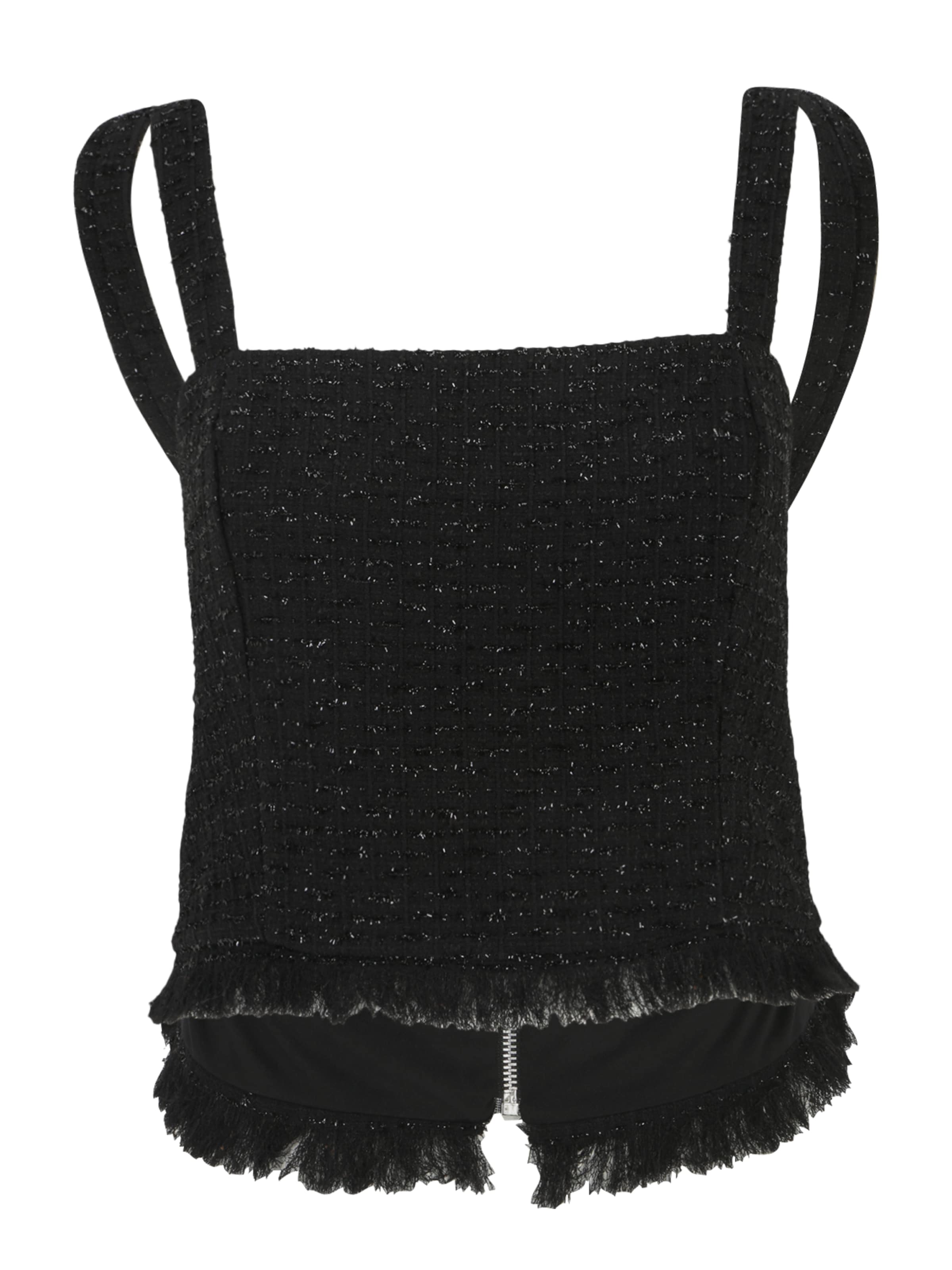 Guido Maria Kretschmer Curvy Top &#x27;Ruby&#x27; in Black: front