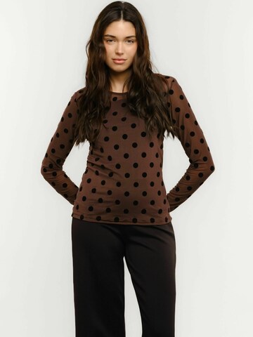 Liberte Essentiel Top ' MESH ' w kolorze brązowy