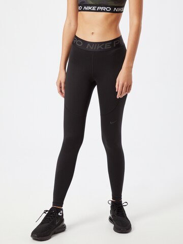 NIKE Skinny Sporthose in Schwarz: predná strana