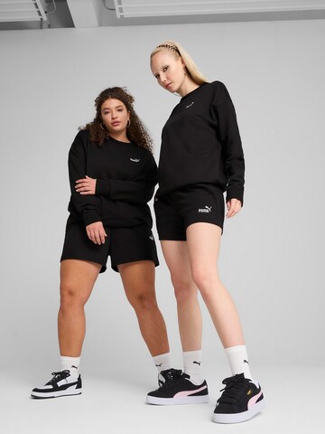 PUMA Regular Trousers 'ESS No. 1' in Black: front