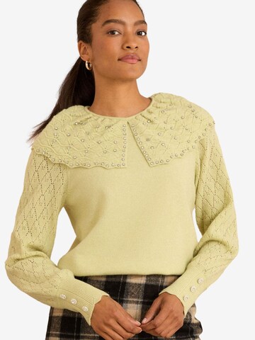 love & rosesPulover - zelena boja: prednji dio