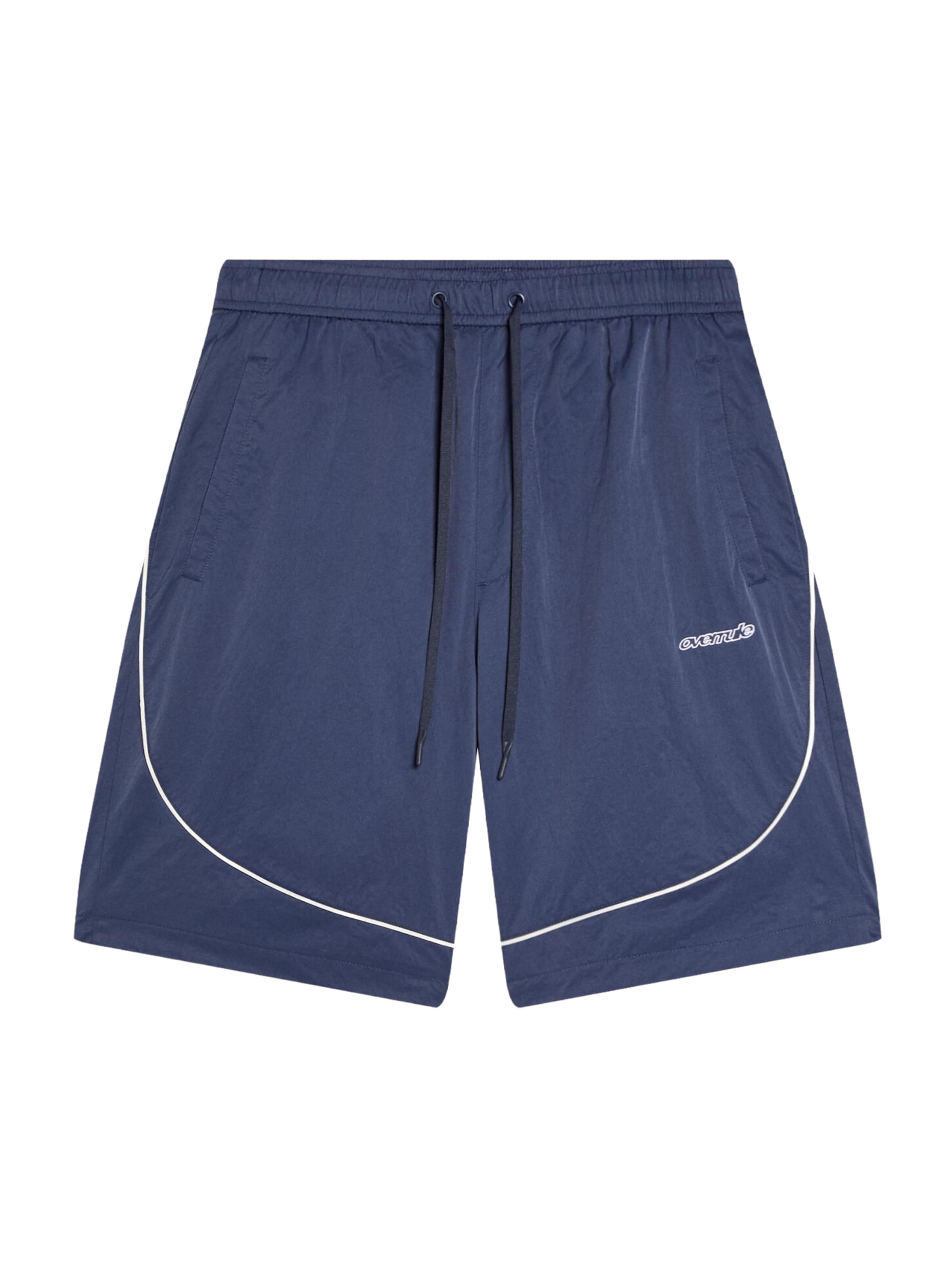 Bershka Spodnie w kolorze granatowy / białym, Podgląd produktu