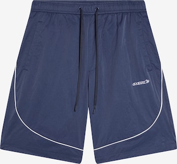 Loosefit Pantalon Bershka en bleu : devant