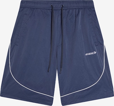 Bershka Housut värissä laivastonsininen / valkoinen, Tuotenäkymä