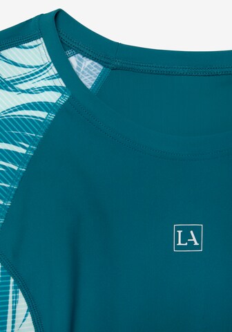 LASCANA ACTIVE T-shirt Athletic Bikini Top in Blue