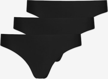 String di SNOCKS in nero: frontale