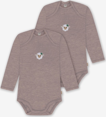 normani Strampler/Body 'Auckland' in Beige: Vorderseite