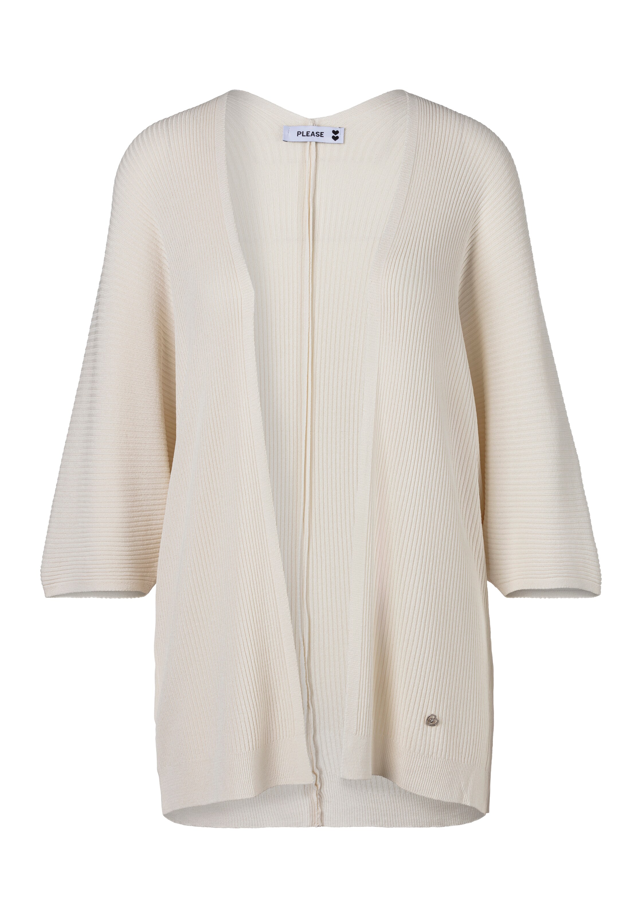 PLEASE Strickjacke in Beige: Vorderseite