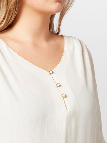 Fransa Curve Blouse 'FPISADORA' in White