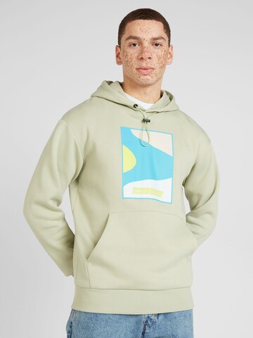 JACK & JONES Sweatshirt 'FAST' in Groen: voorkant