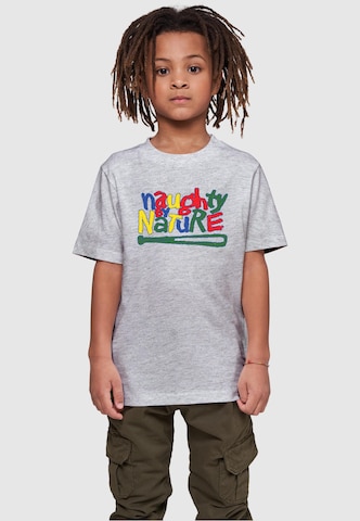 T-Shirt 'Naughty By Nature' Merchcode en gris : devant