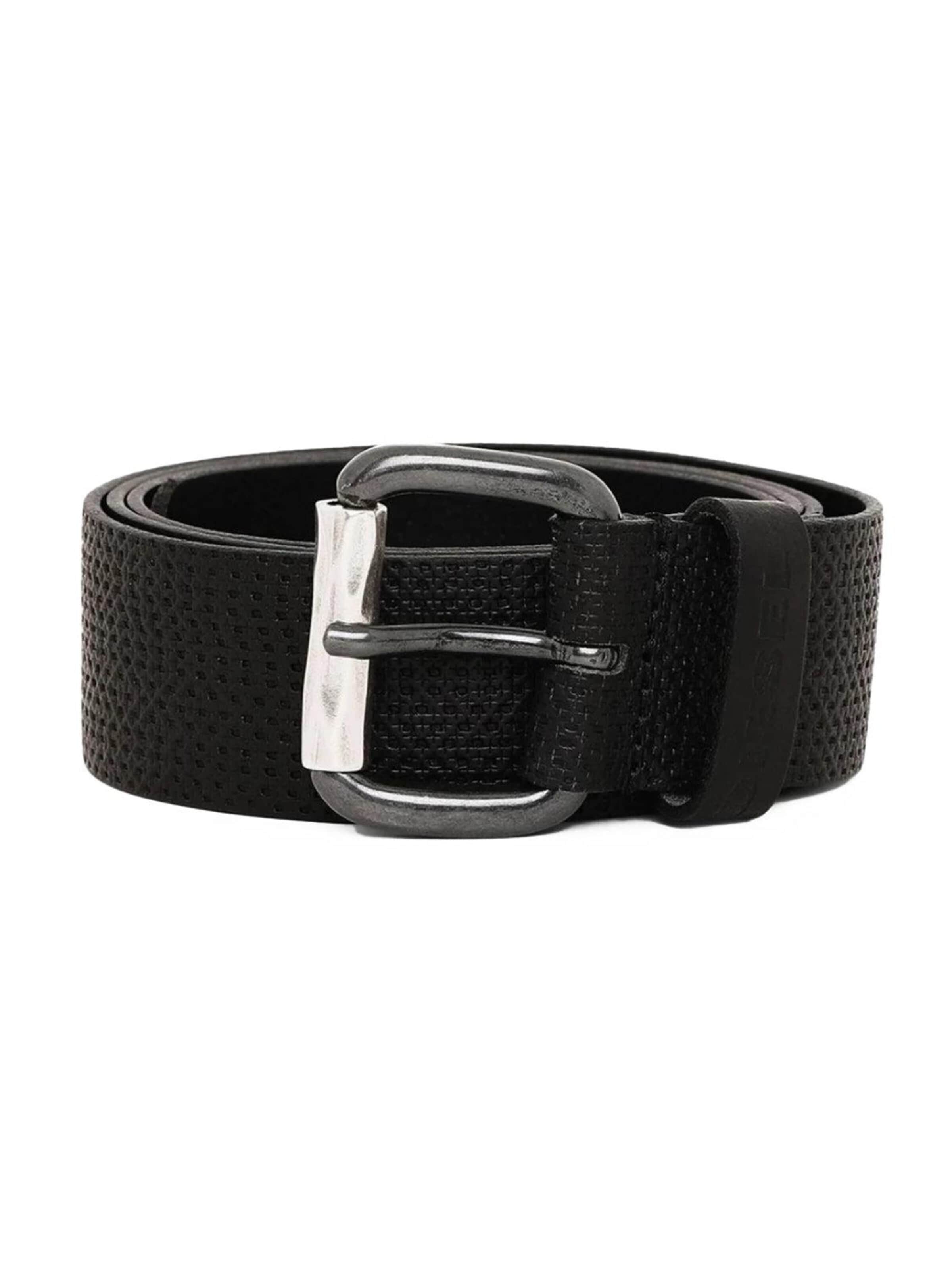 Ceinture 'B-ROLLY' DIESEL en noir : devant