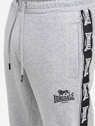 LONSDALE Sporthose 'Grutness' in graumeliert / schwarz, Produktansicht
