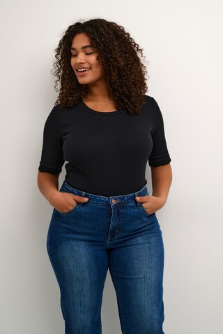 KAFFE CURVE Shirt 'carina' in Black: front