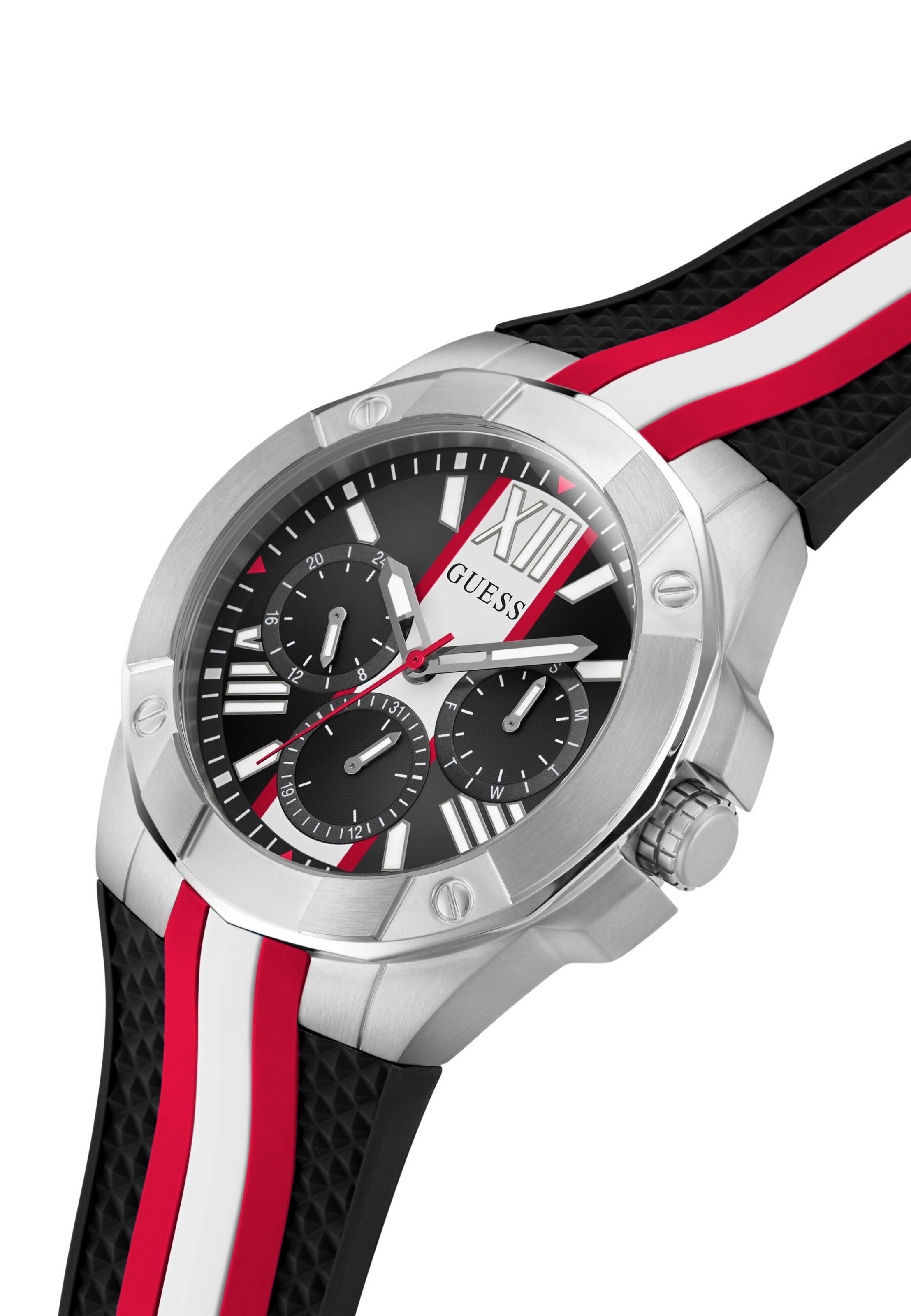 GUESS Analoog horloge 'VETTE' in Zwart