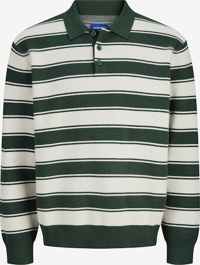 JACK & JONES Neulepaita 'JORNOSTALGIA' värissä vihreä / valkoinen, Tuotenäkymä