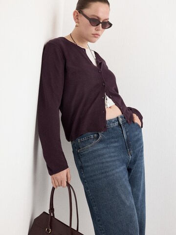 MANGO Kardigan 'TENCY' – červená: přední strana