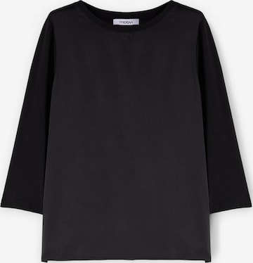 T-shirt MOTIVI en noir : devant