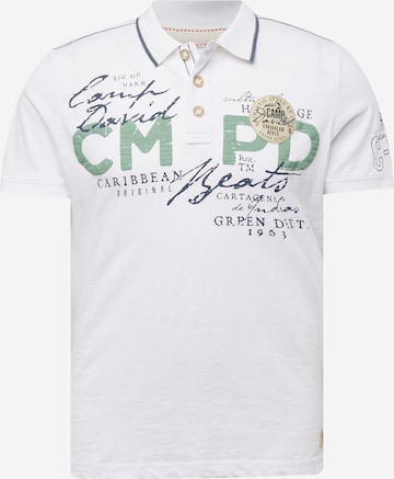 CAMP DAVID Poloshirt in Weiß: Vorderseite