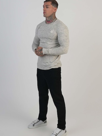 Maglietta 'Marl' di SikSilk in grigio