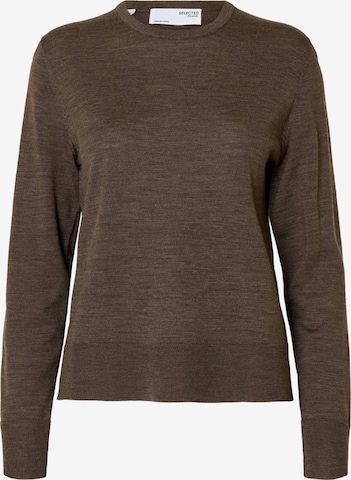 ruda SELECTED Megztinis 'SLFTHEA': priekis