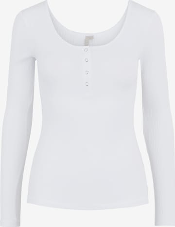 PIECES Тениска 'Kitte' в бяло: отпред