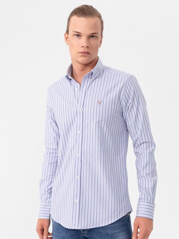 By Diess Collection Regular fit Button Up Shirt in Purple