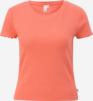 T-shirt QS en orange : devant