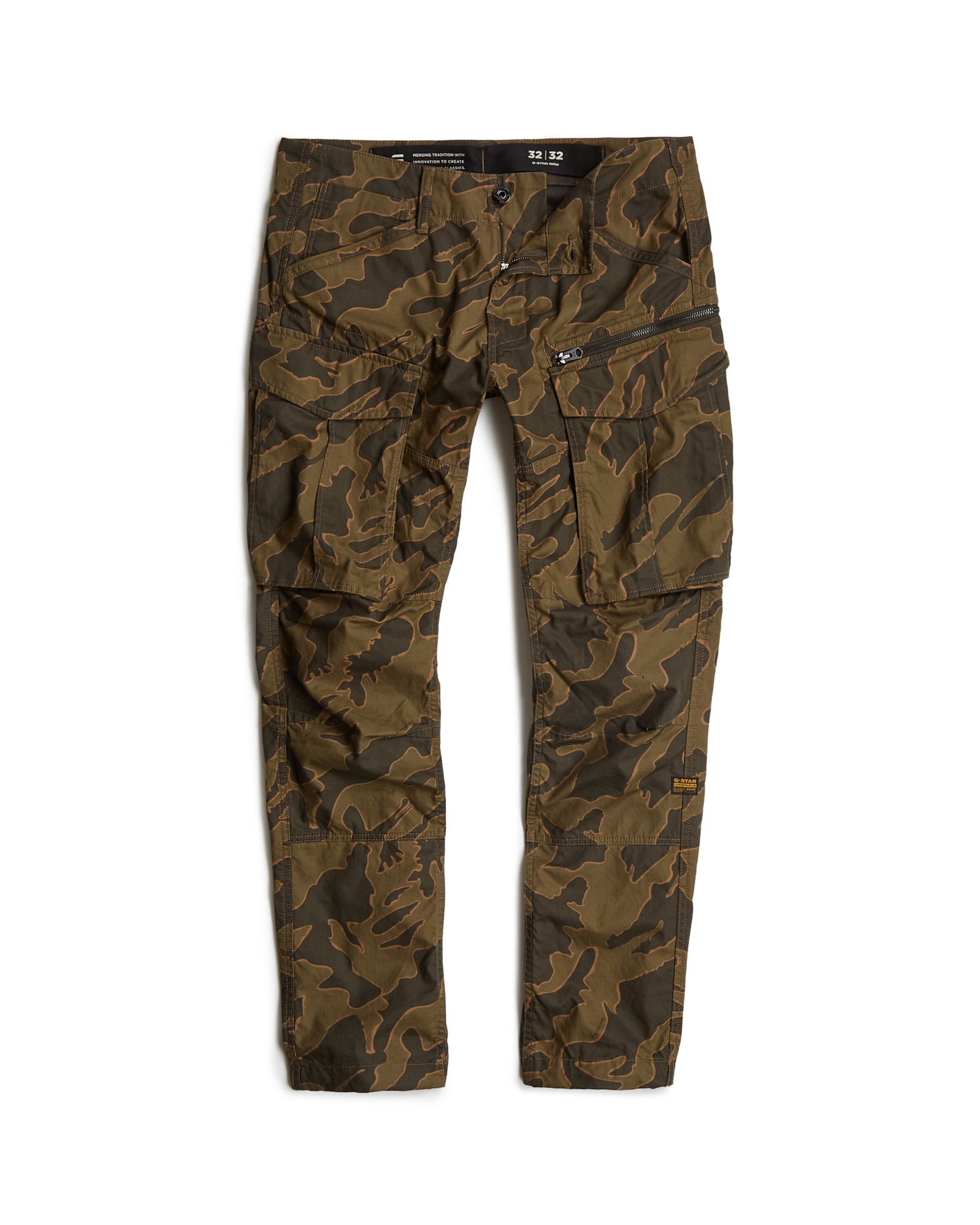 G-STAR Tapered Cargo Pants in Green: front