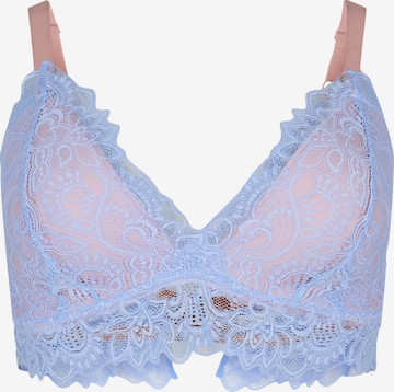 T-shirt Reggiseno di Devoted by Zizzi in blu: frontale