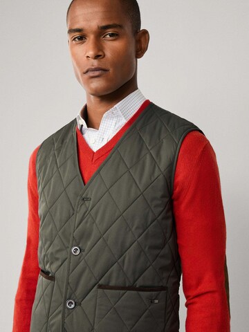 Hackett London Weste 'Paddock' in Grün