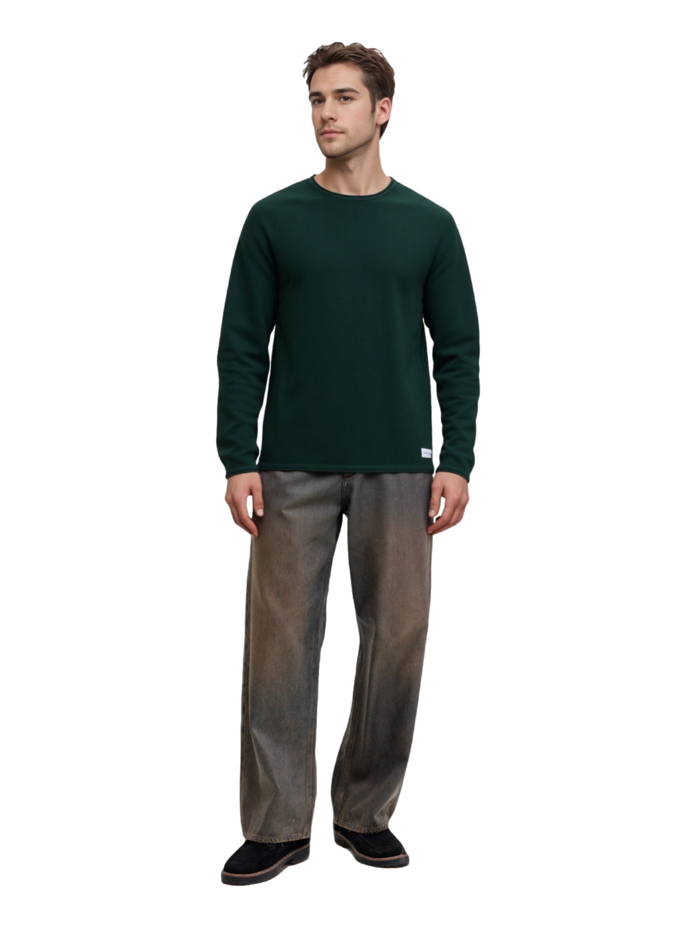 JACK & JONES Regular fit Πουλόβερ 'JJEHill' σε πράσινο