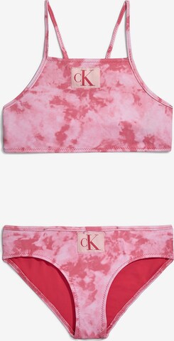 Bikini Calvin Klein Swimwear en rose : devant