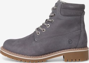 TAMARIS Lace-Up Ankle Boots in Grey