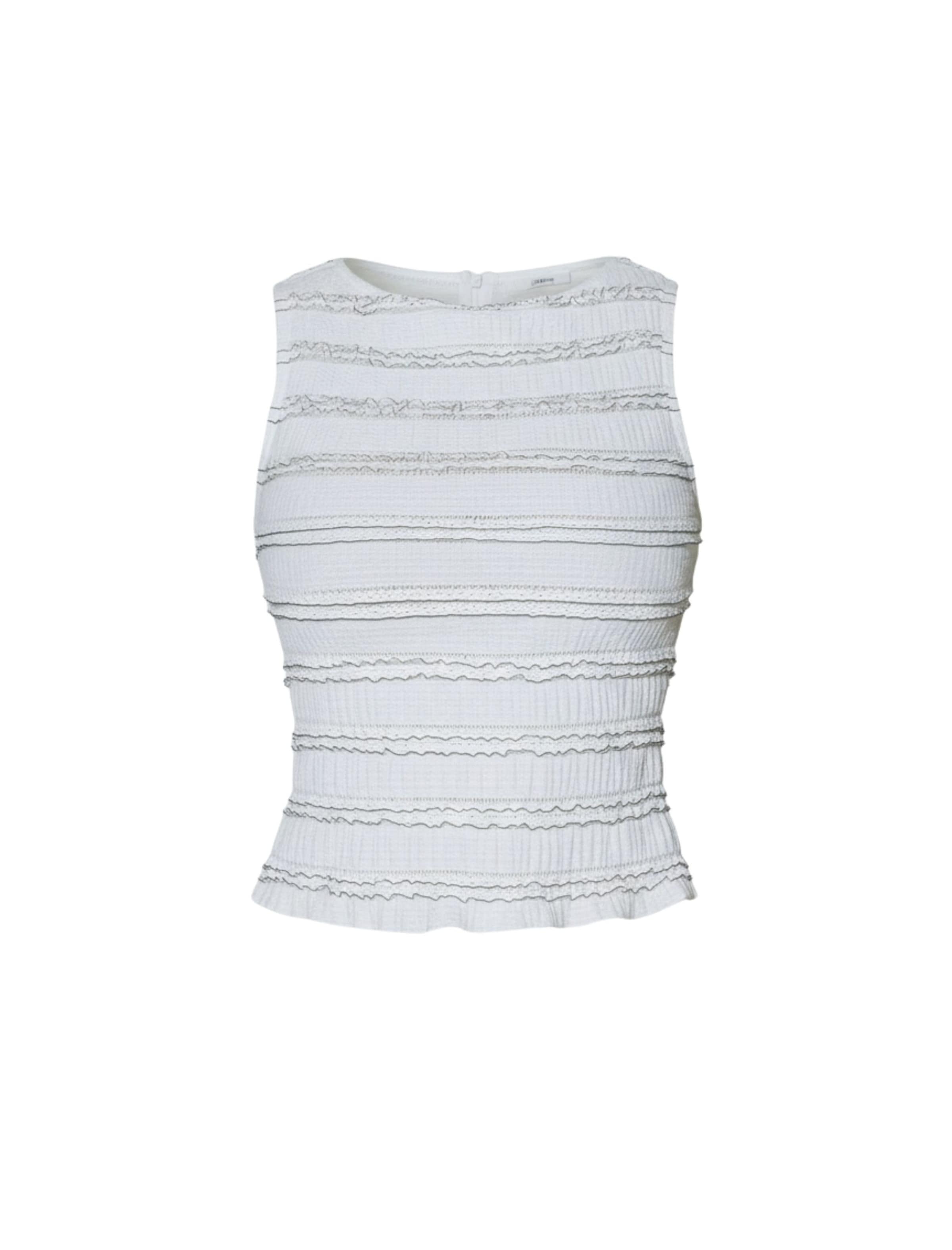 South Beach Top in Weiß: Vorderseite