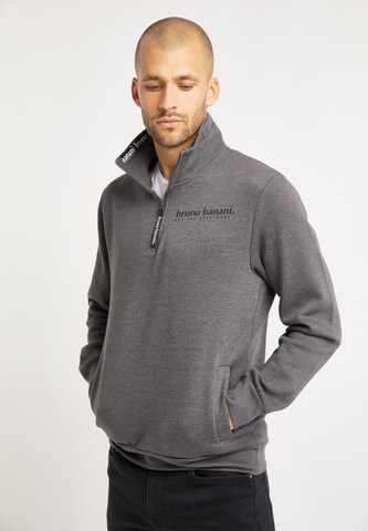 BRUNO BANANI Sweatshirt 'Palmer' in Grey: front