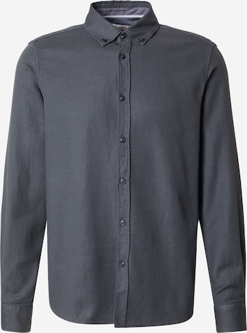s.Oliver Button Up Shirt in Grey: front