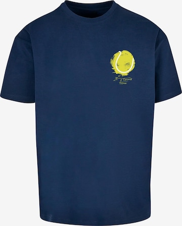 Merchcode Shirt 'Its Tennis Time' in Blauw: voorkant