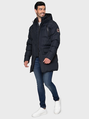 Threadbare Winter Coat 'Belle Vue' in Blue