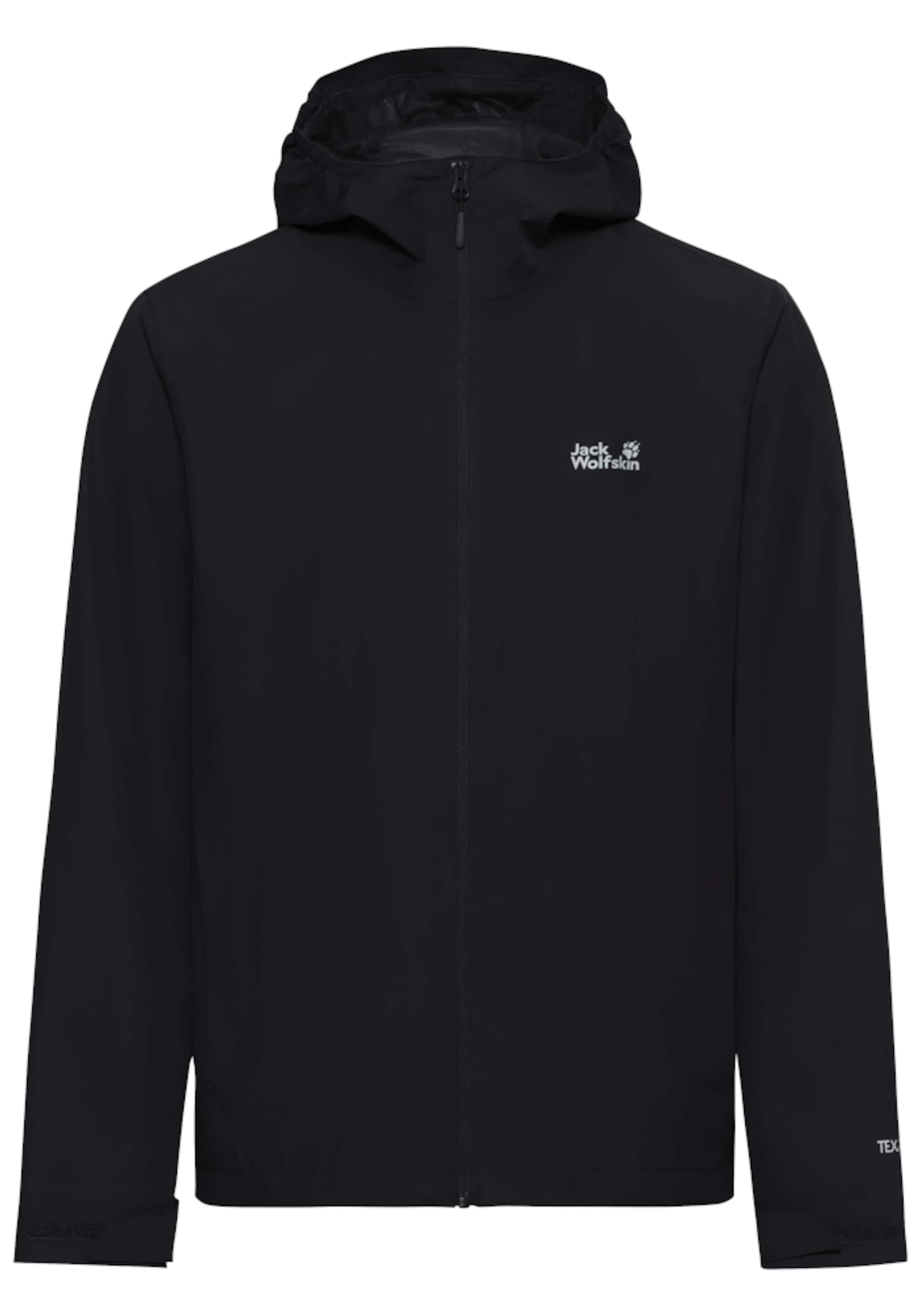 JACK WOLFSKIN Outdoor jacket in Black: front