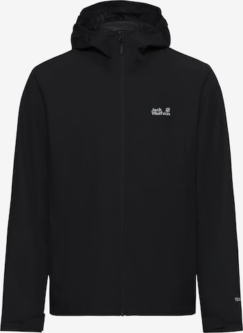 JACK WOLFSKIN Outdoor jacket in Black: front